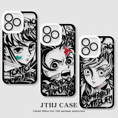Tanjirou/Mitsuri/Muichirou Apple exquisite Trend Silikon Anti-Kollisions-Handyhülle