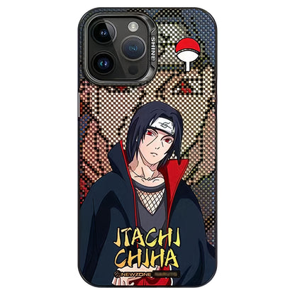 جراب هاتف iPhone من السيليكون المقاوم للصدمات من Itachi/Sasuke/Kakashi