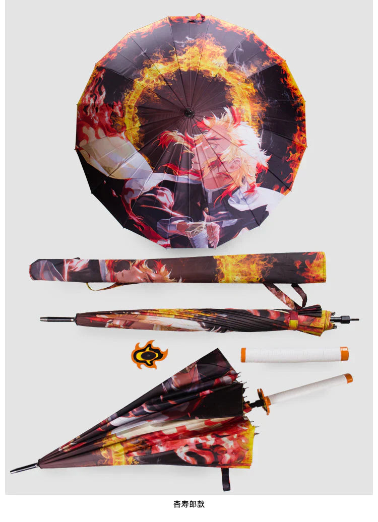 Kamado Tanjirou COOL deštník POLOAUTOMATICKÝ ODOLNÝ DEŠTNÍK