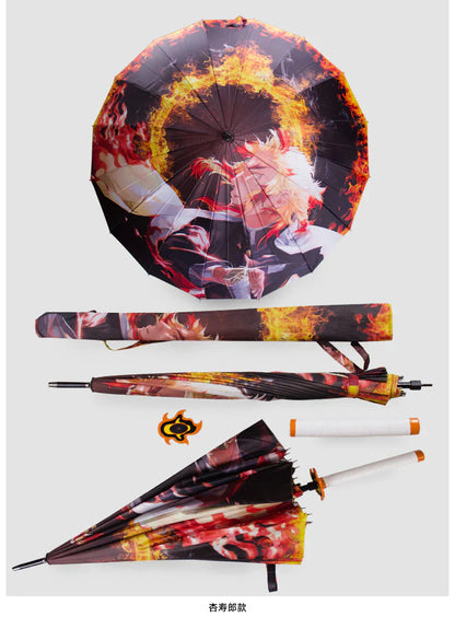 Kamado Tanjirou COOL deštník POLOAUTOMATICKÝ ODOLNÝ DEŠTNÍK