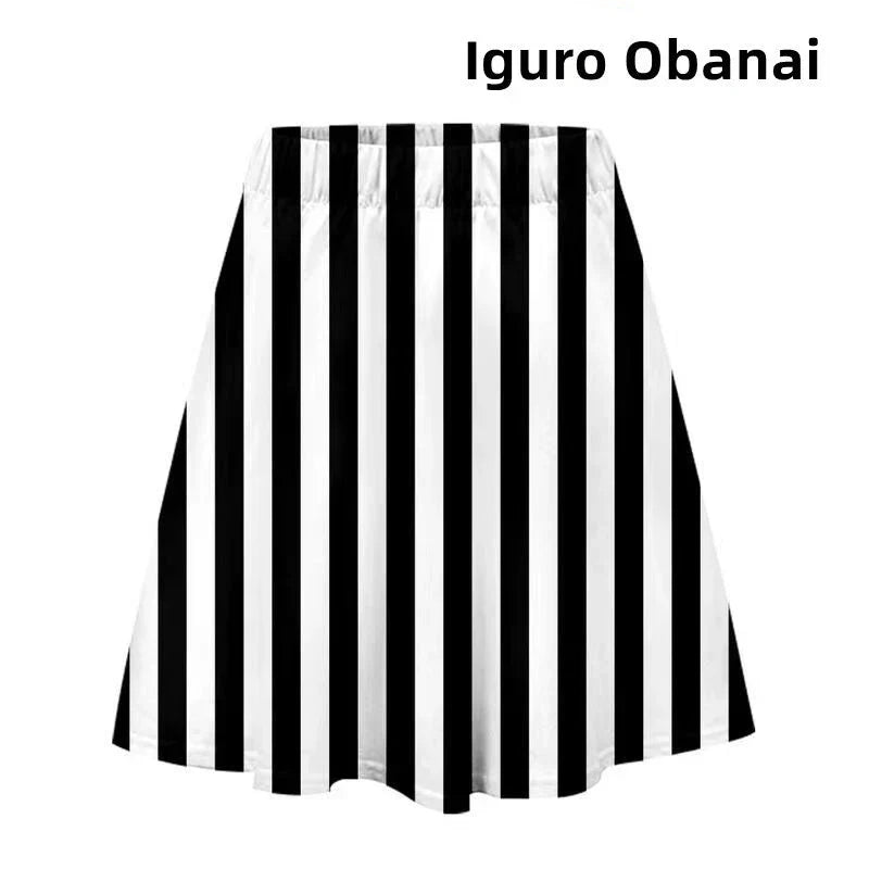 tanjiro/nezuko Άνετη απαλή φούστα με μοτίβο χαρακτήρα