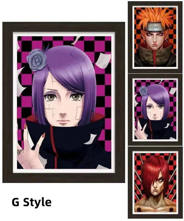 Uzumaki/Sasuke/Kakashi Hd 3D gradientní dekorativní malba cool pohyblivé malby postav