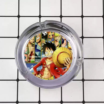 Ruffy/Zoro/Sanji Glasaschenbecher – Setzen Sie die Segel auf rauchigen Meeren