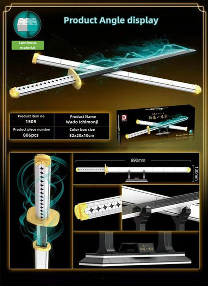 Παιχνίδια μοντέλου Roronoa Zoro luminous Building Block 806PCS