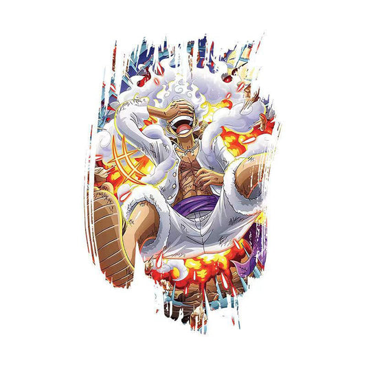 Luffy/Ace imperméable à l'eau pour hommes et femmes autocollants de tatouage durables appliqués aux herbes