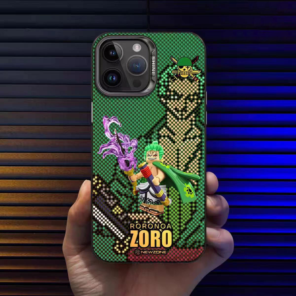Luffy/Zoro silikonové pouzdro na iPhone odolné proti nárazu
