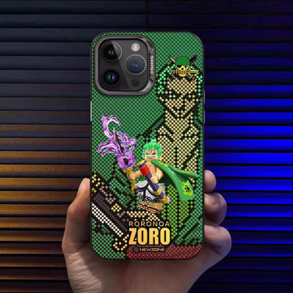 Luffy/Zoro silikonové pouzdro na iPhone odolné proti nárazu