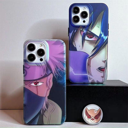 Silikonové antikolizní pouzdro Sasuke/Kakashi iPhone Beautiful Trend