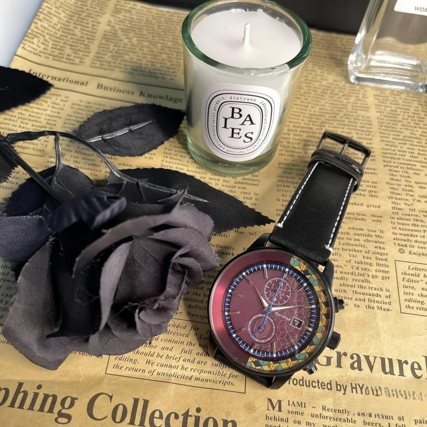 Tomioka Giyuu Herrenuhren, analoge Quarz-Sport-Unisex-Uhr, 100 m wasserdichte Uhren