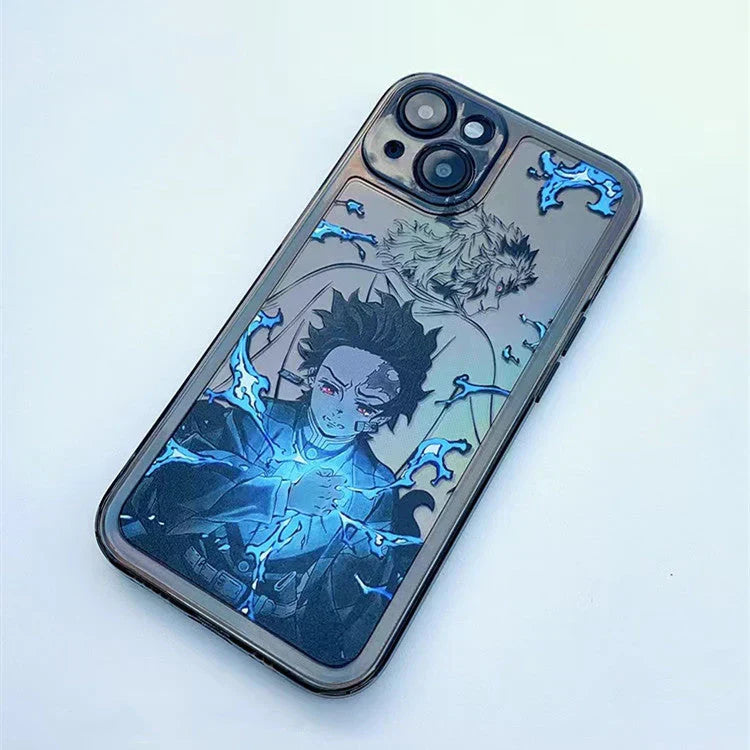Vynikající silikonové antikolizní pouzdro na telefon značky Tanjirou/Zenitsu Apple