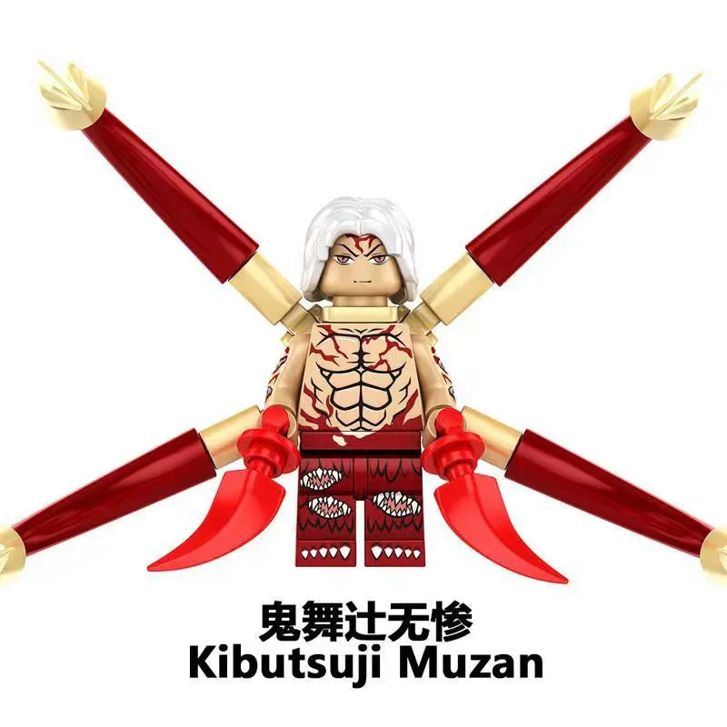 Kibutsuji Muzan πραγματικό πράγμα ενδιαφέρον Δομικά τετράγωνα συναρμολογούν παιχνίδι
