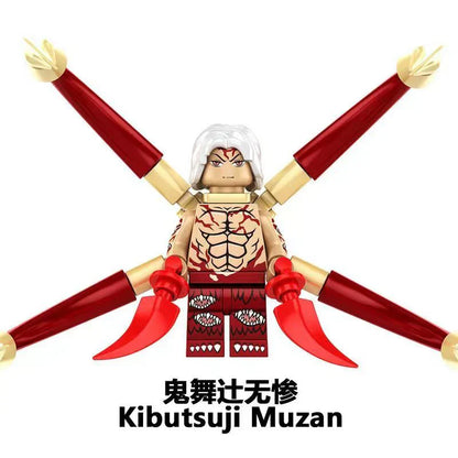 Kibutsuji Muzan πραγματικό πράγμα ενδιαφέρον Δομικά τετράγωνα συναρμολογούν παιχνίδι