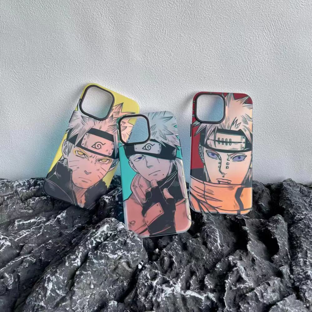 Pain/Uzumaki/Kakashi Vynikající silikonové antikolizní pouzdro Trend Silicone Apple