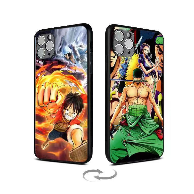 Luffy/Zoro/Ace 3D varianta iPhone silikonové pouzdro na telefon odolné proti nárazu