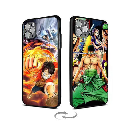 Luffy/Zoro/Ace 3D varianta iPhone silikonové pouzdro na telefon odolné proti nárazu