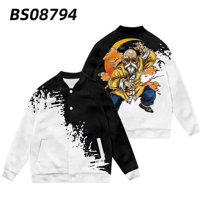 Son Goku/Vegeta/Frieza Vêtements de manteau haut de gamme brodés à la main