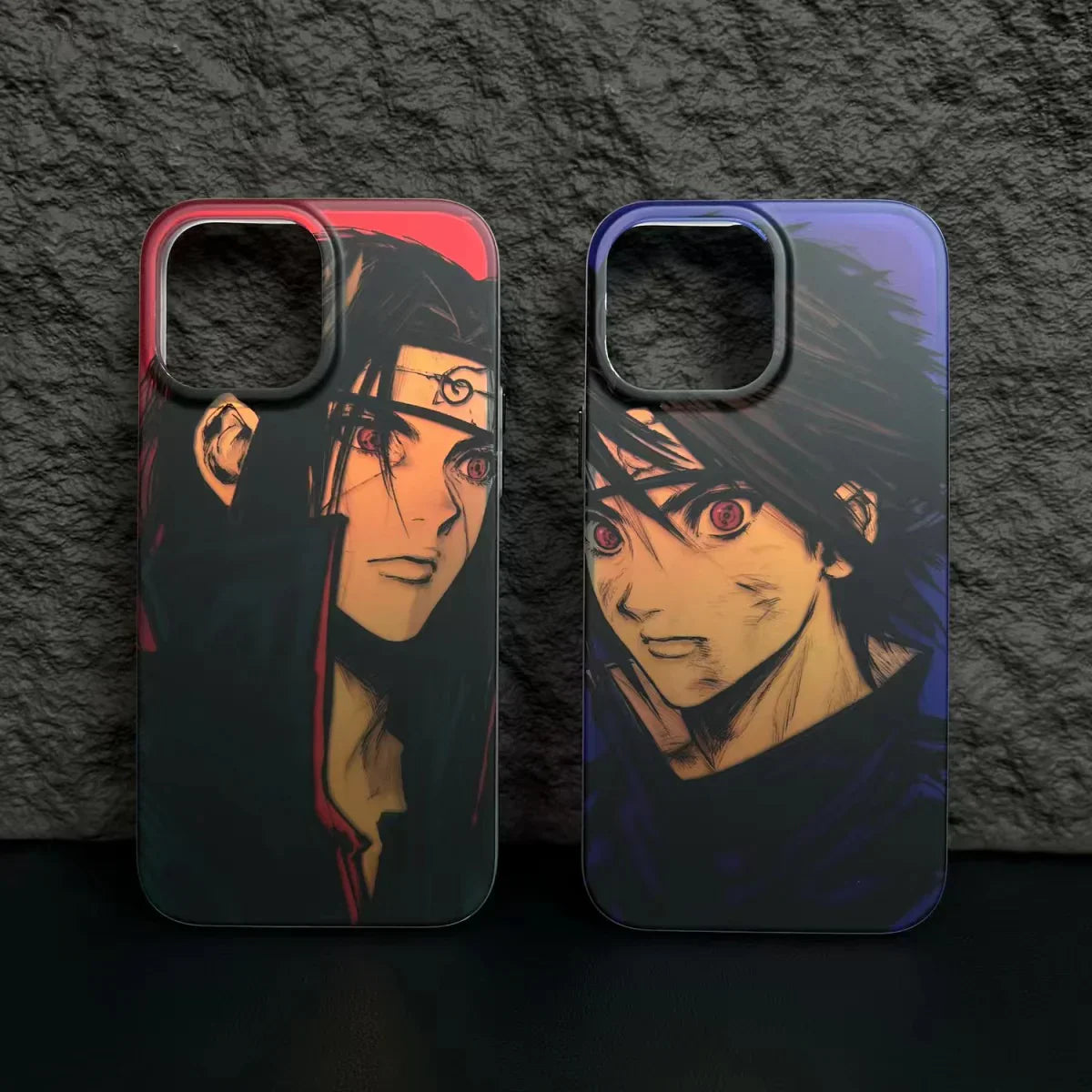 Sasuke/ itachi Apple rafinovaný trendový silikonový antikolizní obal na telefon