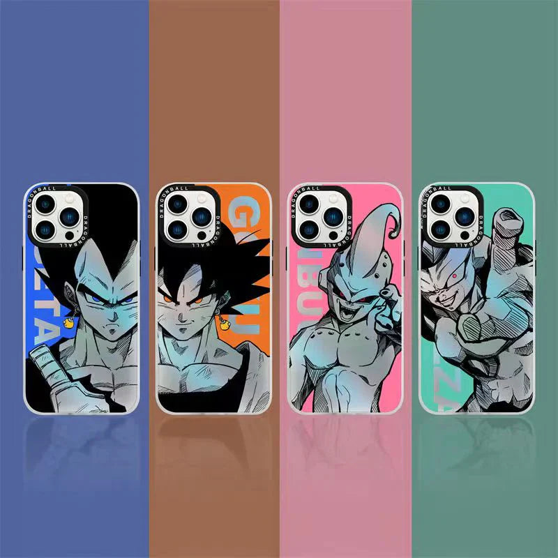 جراب هاتف Goku/Vegeta/Buu/Frieza Apple الرائع من السيليكون المضاد للتصادمات