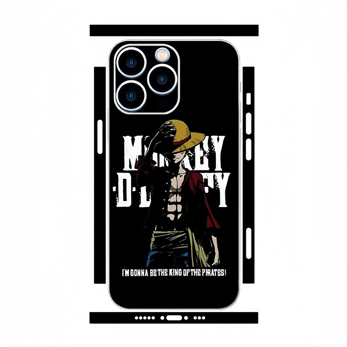 Luffy iPhone cell phone back film beautiful pattern sticker