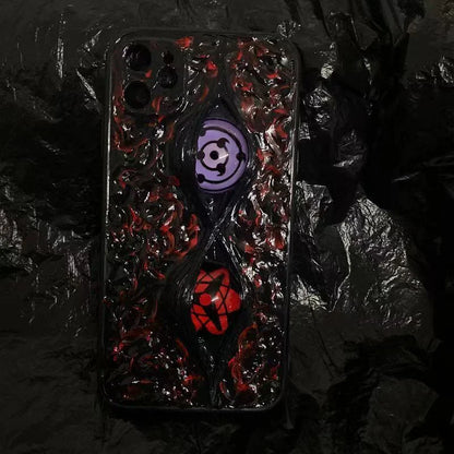 Sasuke Sharingan reine handgefertigte Handyhülle Apple Trend Silikon Antikollisions-Handyhülle