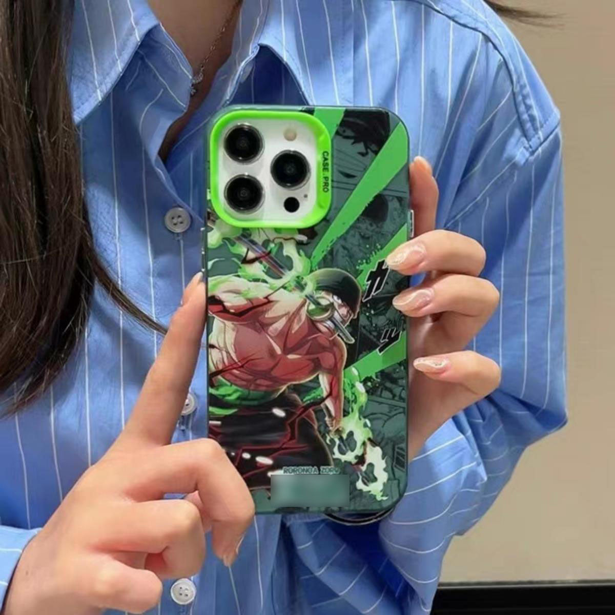 Luffy/Zoro silikonové pouzdro na iPhone odolné proti nárazu