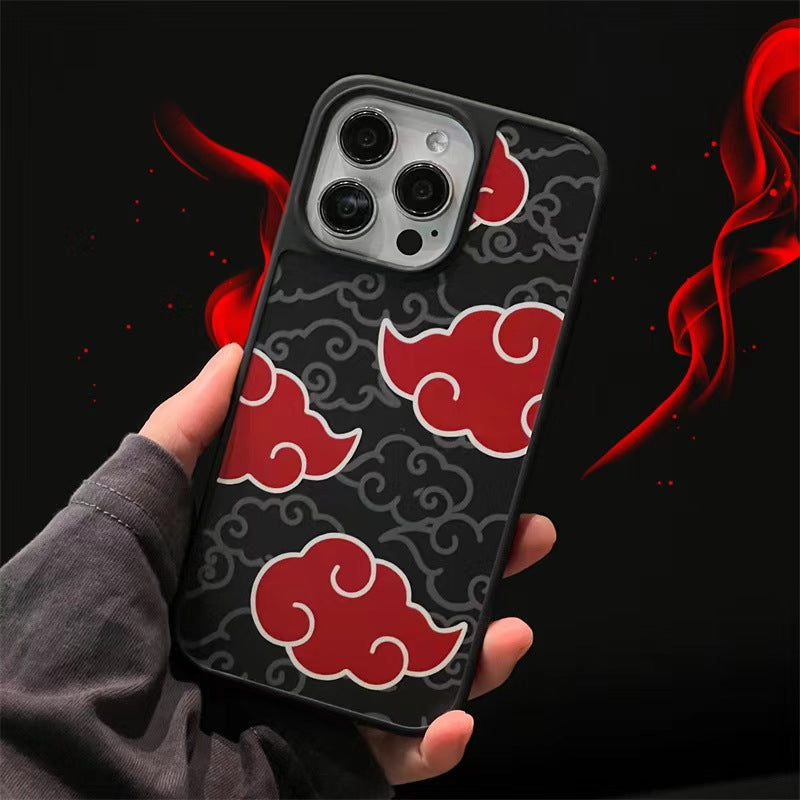 Silikonové pouzdro na telefon Kurama/Akatsuki iPhone odolné proti nárazu