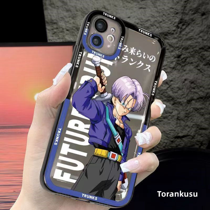 Coque de téléphone anti-collision en silicone tendance exquise pour iPhone Goku/Bejīta
