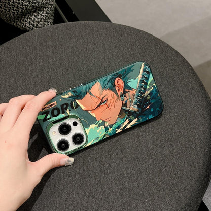 Luffy/Zoro silikonové pouzdro na iPhone odolné proti nárazu