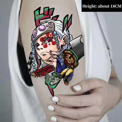 Tanjirou/Nezuko/Zenitsu/Inosuke colle une pâte de tatouage de bras de fleur imperméable à l'eau de cuisse