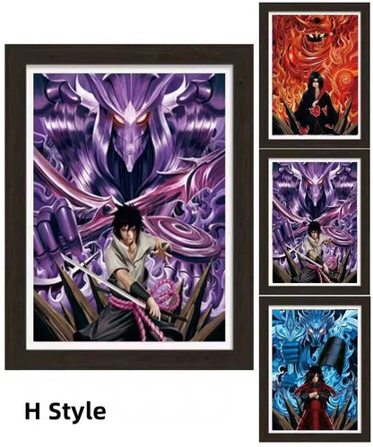Uzumaki/Sasuke/Kakashi Hd 3D gradientní dekorativní malba cool pohyblivé malby postav