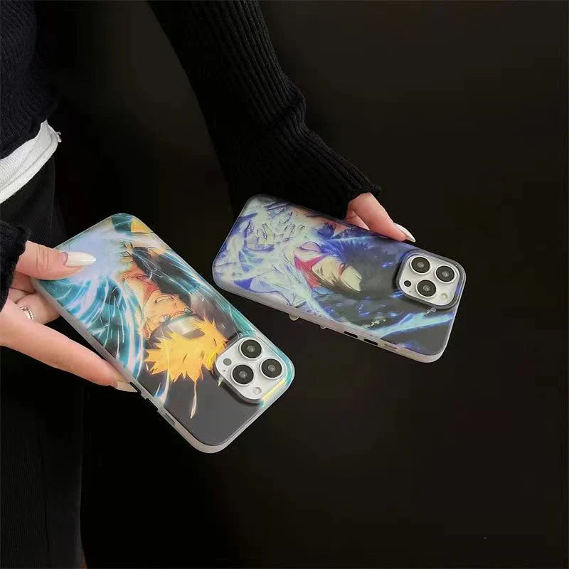Sasuke/Uzimaki Apple – coque de téléphone Anti-collision en Silicone, tendance exquise
