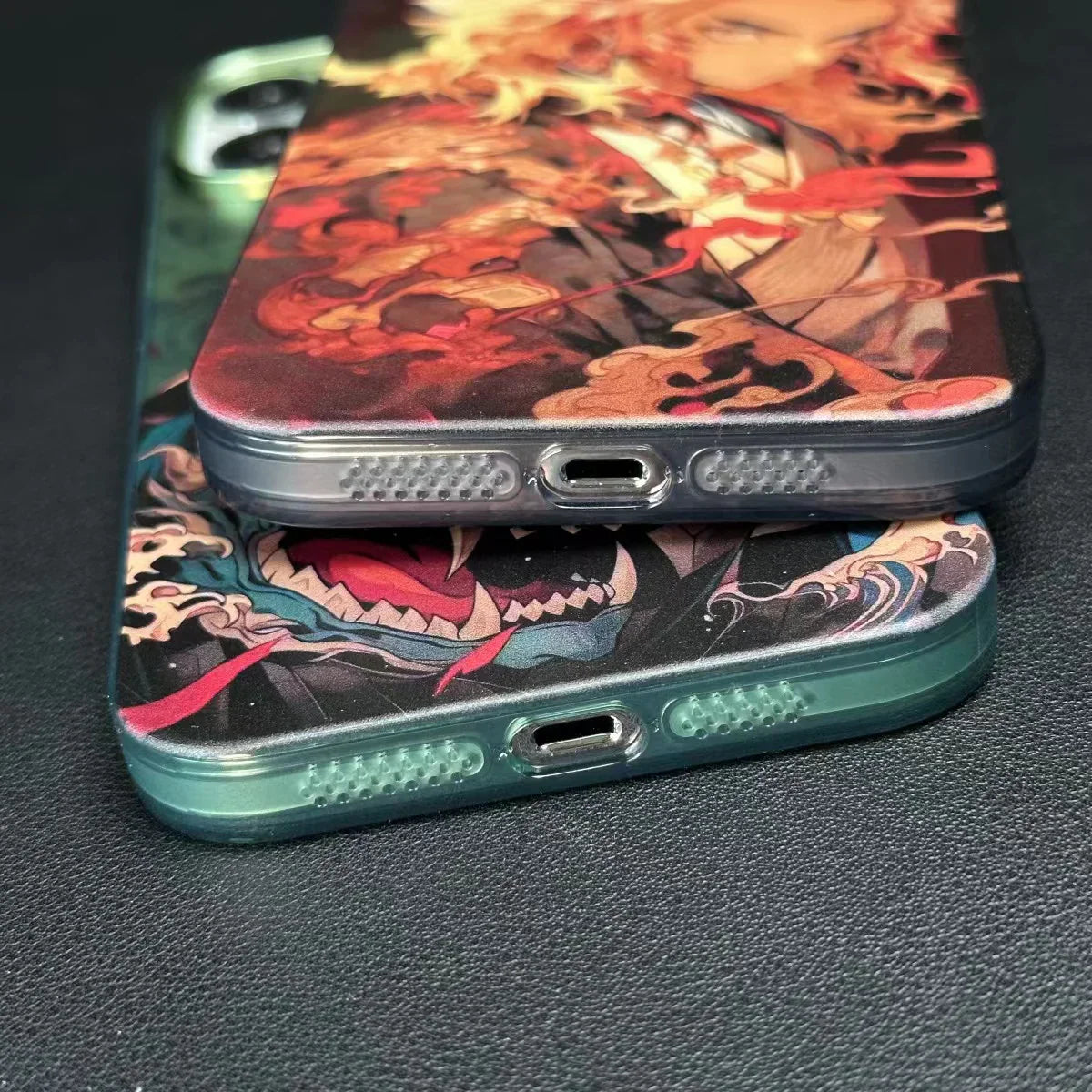 Coques de téléphone super belles et cool avec des motifs Kamado Tanjirou et Rengoku Kyoujurou