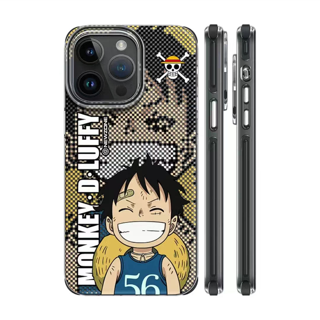 Luffy/Zoro silikonové pouzdro na iPhone odolné proti nárazu