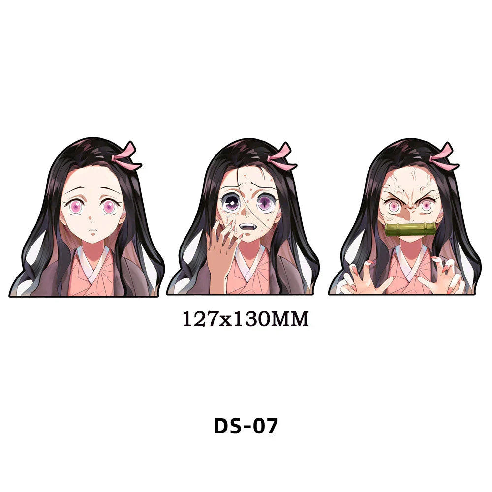 Tanjirou/Nezuko/Zenitsuuu/Inosuke attendent une variété de rôles autocollants d'expression de variation 3D