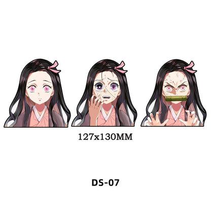 Tanjirou/Nezuko/Zenitsuuu/Inosuke attendent une variété de rôles autocollants d'expression de variation 3D