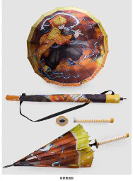 Kamado Tanjirou COOL deštník POLOAUTOMATICKÝ ODOLNÝ DEŠTNÍK