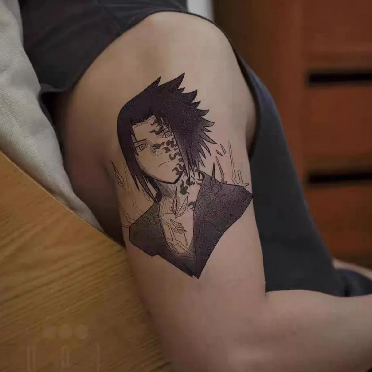 Autocollants de tatouage semi-permanent Uchiha Sasuke/Uzumaki/Hatake Kakashi Cool