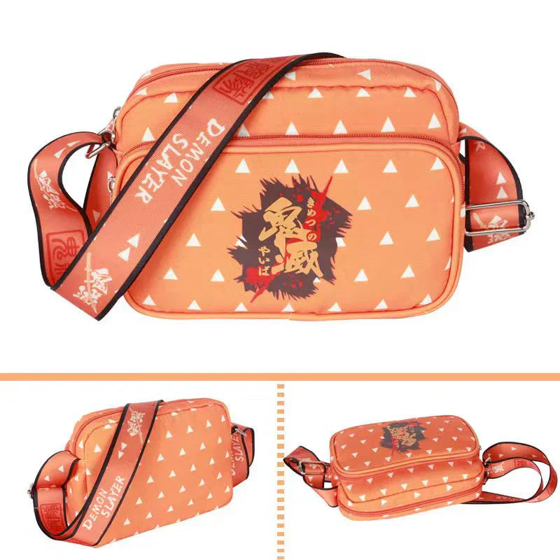 Tanjirou/Nezuko/Zenitsu/Giyuu pieni yhden olkalaukun laukku opiskelijoille Laukkukapasiteetti riittää