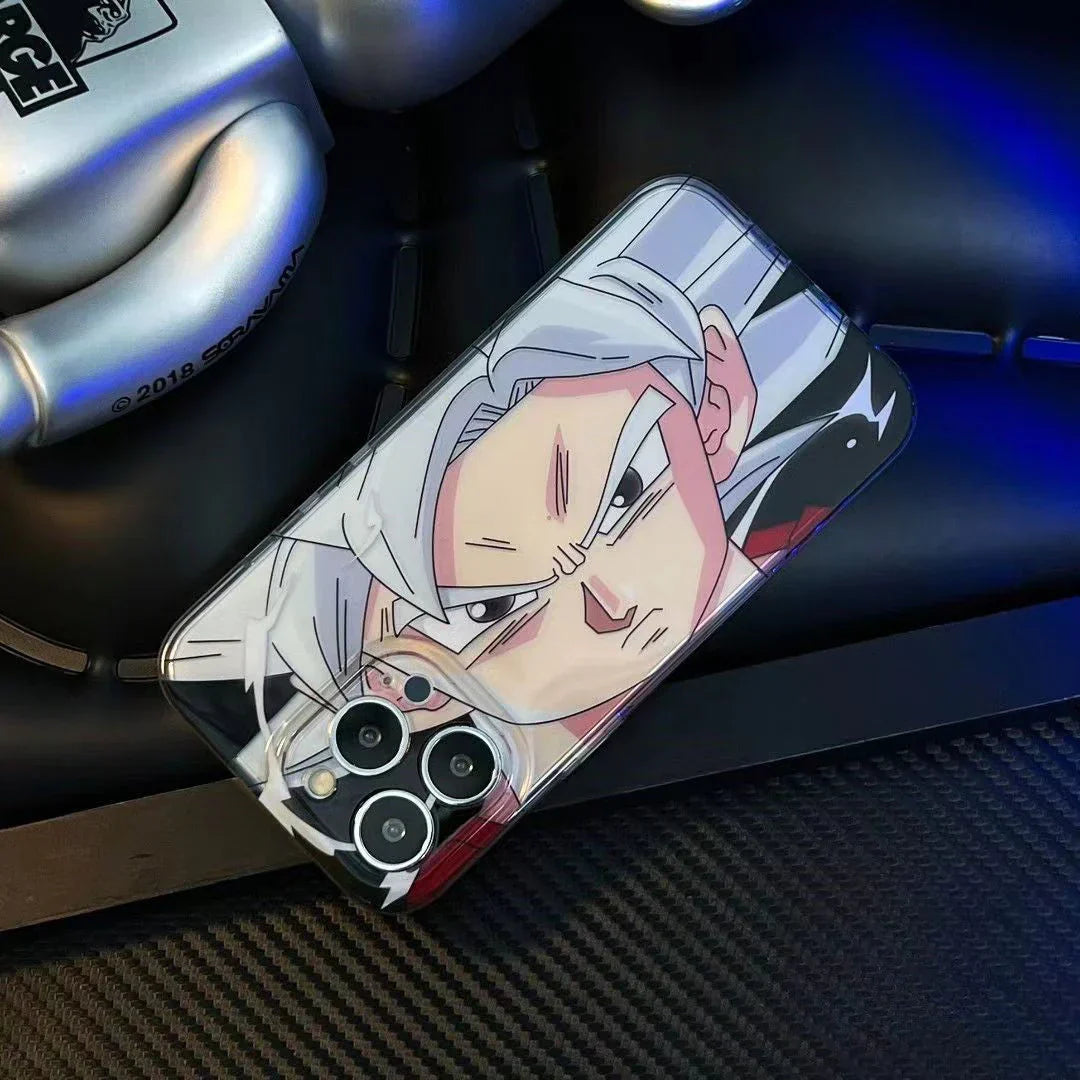 Coque de téléphone Apple en silicone résistante aux chocs Son Goku/Torankusu/Frieza