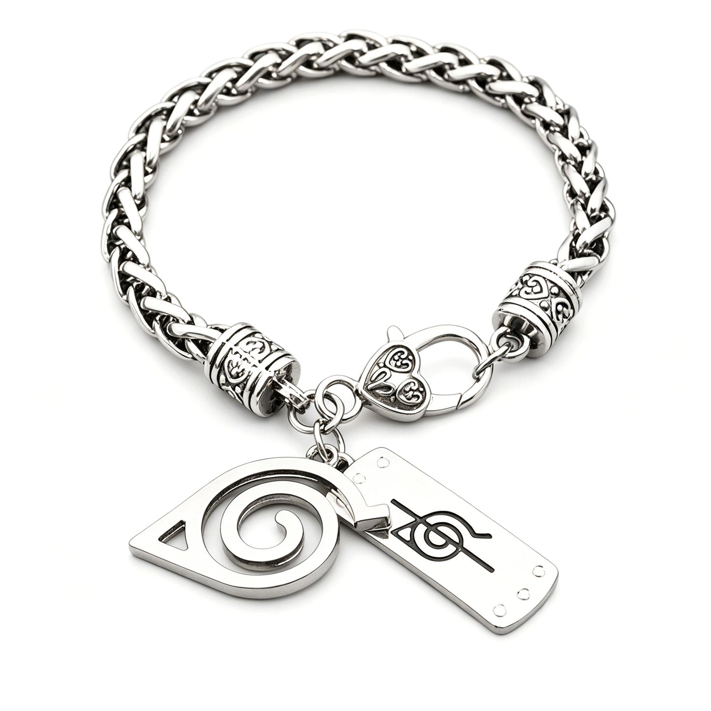 Naruto Leaf Village & Anti-Leaf Symbol Bracelet - Anime Cosplay Jewelry
